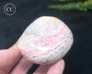Polished Rhodochrosite with Quartz - Peru #2