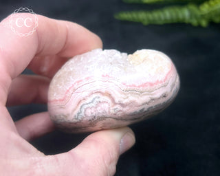 Polished Rhodochrosite with Quartz - Peru #2
