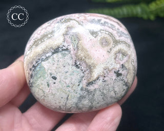 Polished Rhodochrosite with Quartz - Peru #2