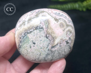 Polished Rhodochrosite with Quartz - Peru #2