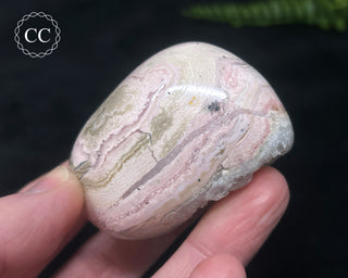 Polished Rhodochrosite with Quartz - Peru #3
