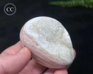 Polished Rhodochrosite with Quartz - Peru #3