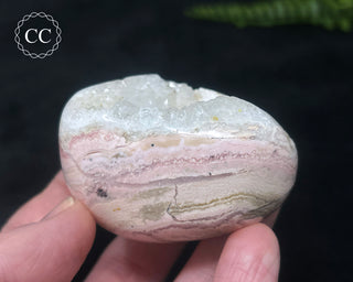 Polished Rhodochrosite with Quartz - Peru #3