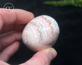 Polished Rhodochrosite with Quartz - Peru #3