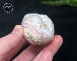 Polished Rhodochrosite with Quartz - Peru #3