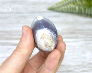 Purple Chalcedony Palm Stone #3