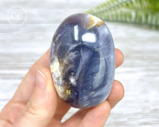 Purple Chalcedony Palm Stone #2