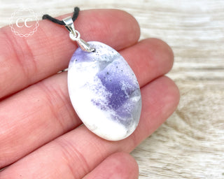 Purple Merlinite | Dendritic Opal Necklace #6
