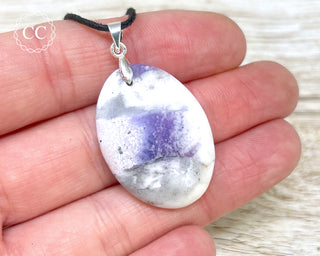 Purple Merlinite | Dendritic Opal Necklace #6