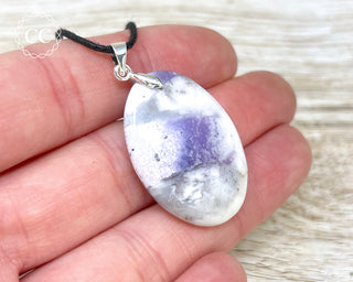 Purple Merlinite | Dendritic Opal Necklace #6