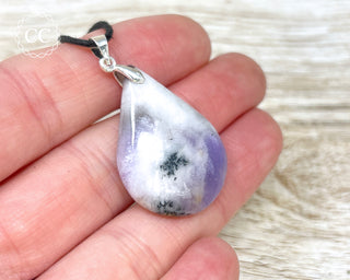 Purple Merlinite | Dendritic Opal Necklace #7
