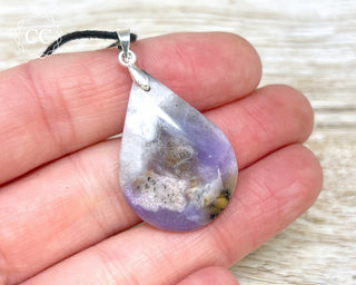 Purple Merlinite | Dendritic Opal Necklace #7
