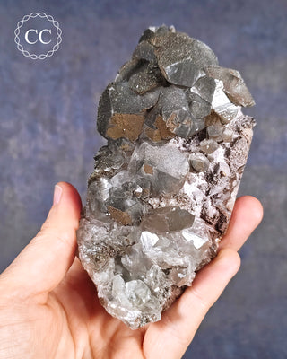 Calcite with Pyrite - Daye Mine, Hubei #3