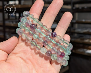 Fluorite 8mm Beaded Bracelets on hand