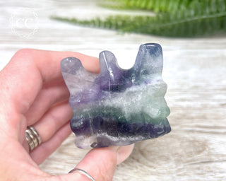 Rainbow Fluorite Dragon Skull #2