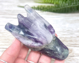 Rainbow Fluorite Dragon Skull #2