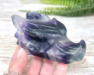 Rainbow Fluorite Dragon Skull #1