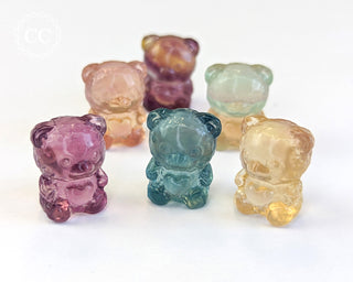Rainbow Fluorite Mini Teddy Bears