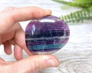 Rainbow Fluorite Palm Stone