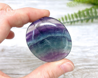 Rainbow Fluorite Palm Stone