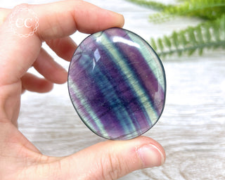 Rainbow Fluorite Palm Stone