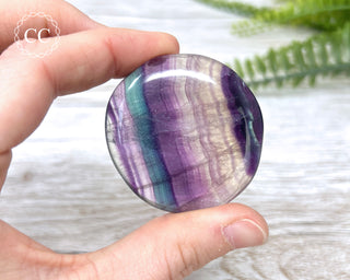 Rainbow Fluorite Palm Stone