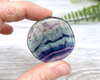 Rainbow Fluorite Palm Stone