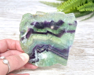 Rainbow Fluorite Slice #4