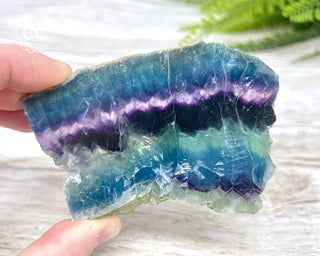 Rainbow Fluorite Slice #5