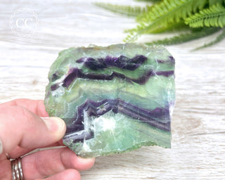 Rainbow Fluorite Slice #4