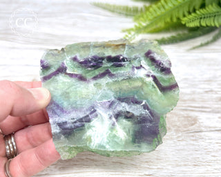 Rainbow Fluorite Slice #4