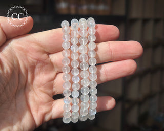 Rainbow Moonstone 6mm Beaded Bracelet