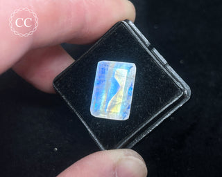 Rainbow Moonstone Faceted Gem #5
