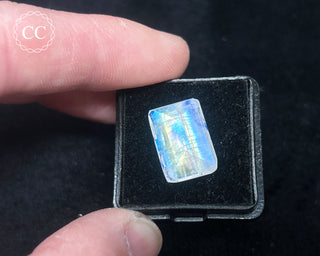 Rainbow Moonstone Faceted Gem #5
