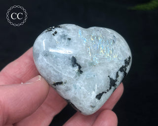 Rainbow Moonstone Heart #1
