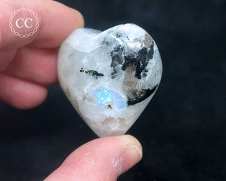 Rainbow Moonstone Heart #3