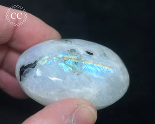 Rainbow Moonstone Chunky Palm Stone #6