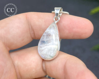 Rainbow Moonstone Silver Necklace #1