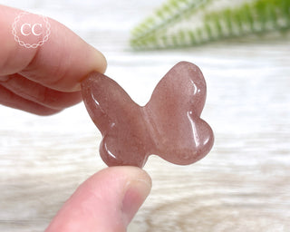 Raspberry Aventurine Butterfly