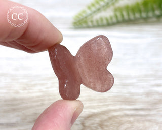 Raspberry Aventurine Butterfly
