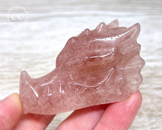 Raspberry Aventurine Dragon Skull #9