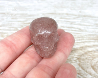 Raspberry Aventurine Skull