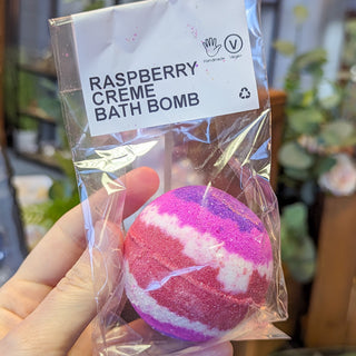 Raspberry Creme Bath Bomb