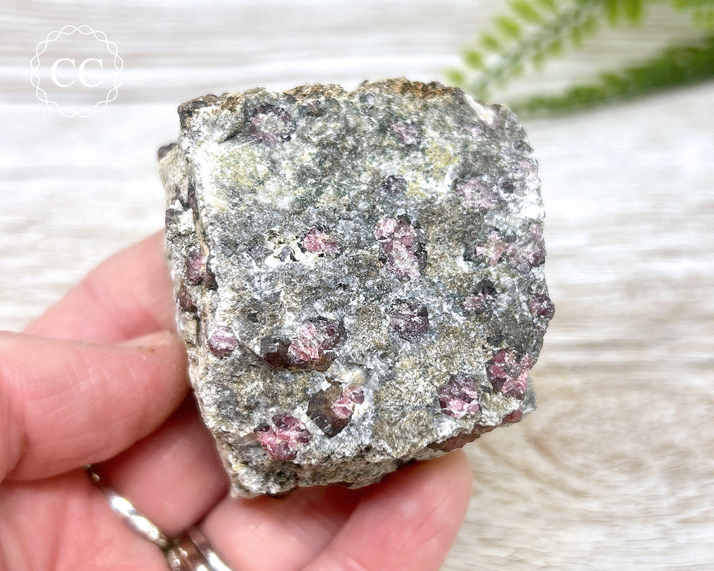 Raspberry Garnet Specimen #2 – The Citrine Circle