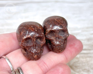 Red Aventurine Skull