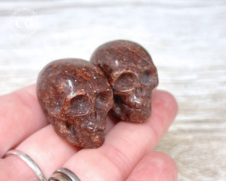 Red Aventurine Skull