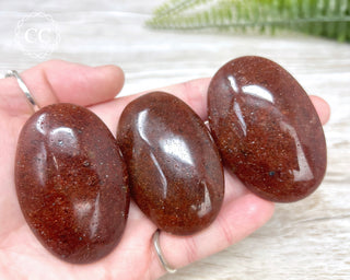 Red Aventurine Palm Stone