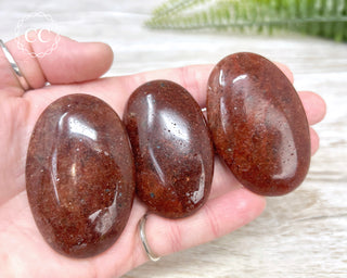 Red Aventurine Palm Stone