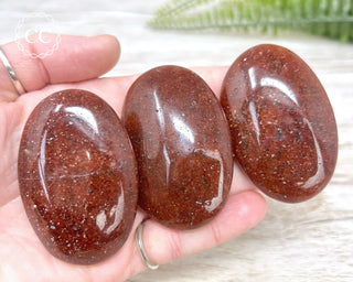 Red Aventurine Palm Stone