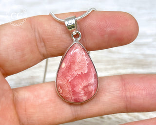 Rhodochrosite Silver Necklace #5